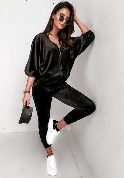 Super Cool Velvet Athleisure Suit