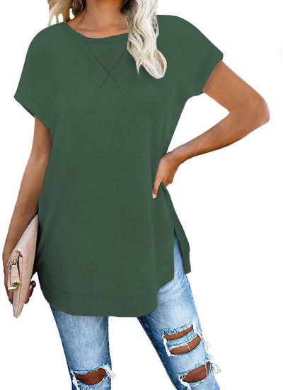 Casual Chic Ladies T Shirt Green