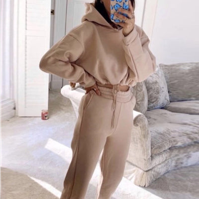 Modern Sexy Sportswear Tracksuit Khaki