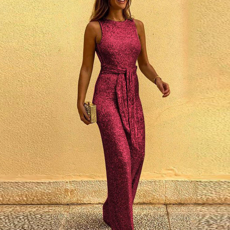 Dazzling Eloquent Sequined Jumpsuit