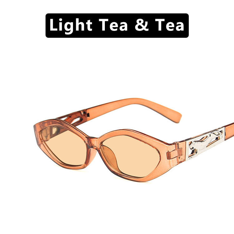 Vintage Oval Sunglasses Light Tea