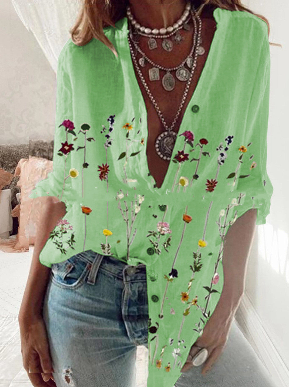 Charming Californian Shirt Green