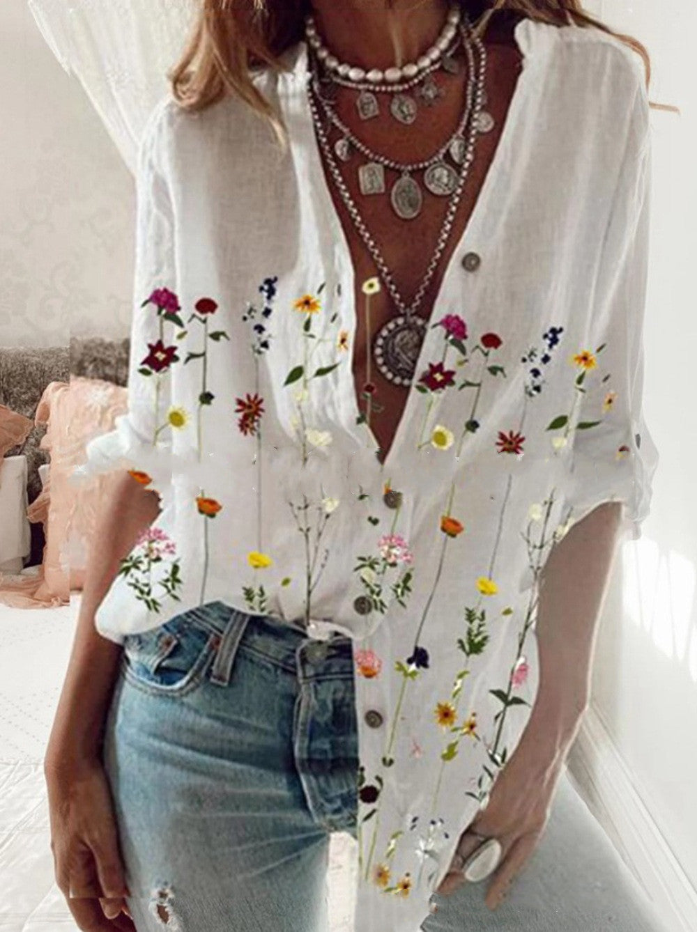 Charming Californian Shirt White