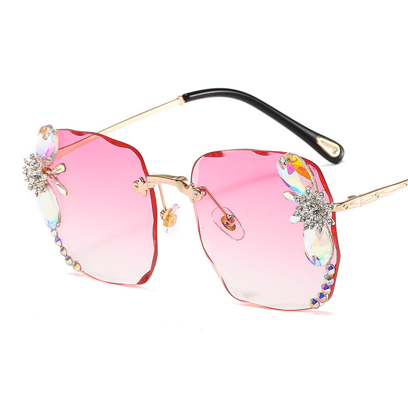 Radiant Rhinestone Sunglasses PInk