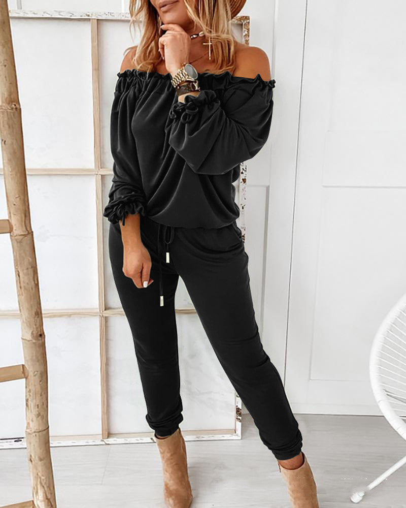 Hot Off The Shoulder Romper Suit