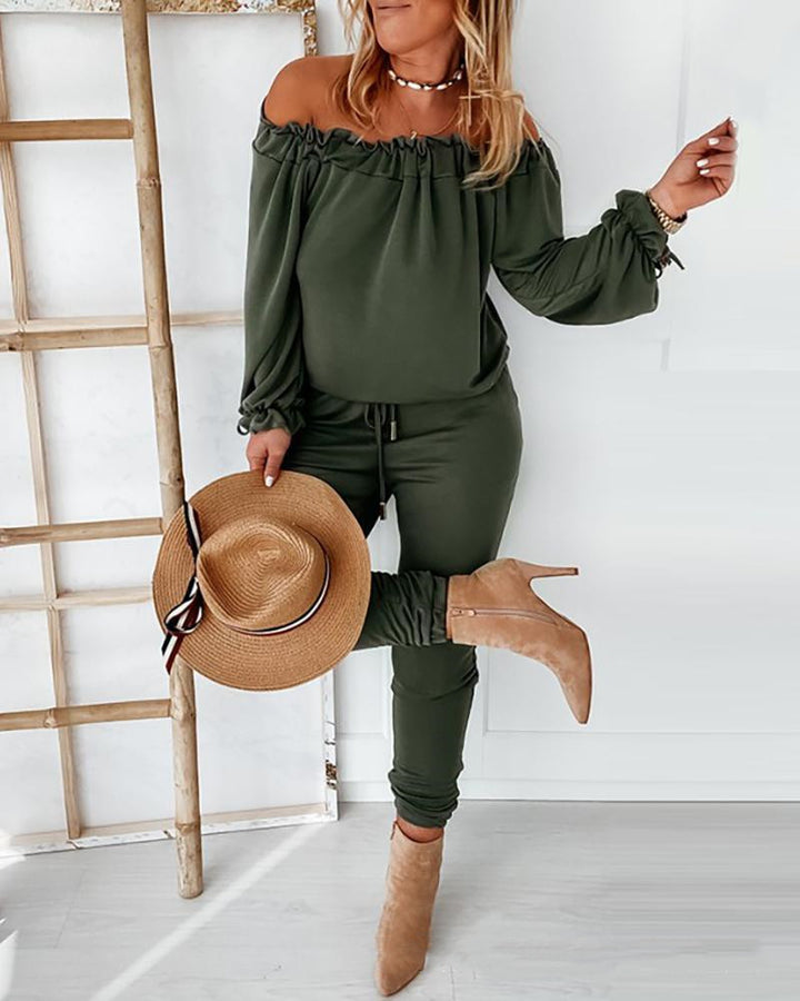 Hot Off The Shoulder Romper Suit