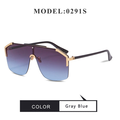 Ladies Hollywood Sunglasses Grey Blue