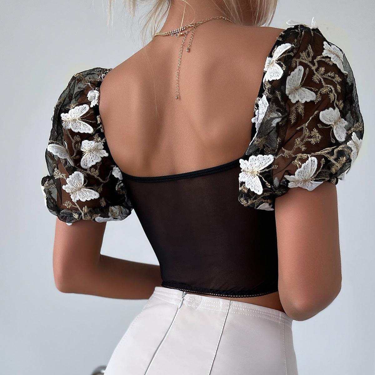 Fabulous Backless See-through Camisole