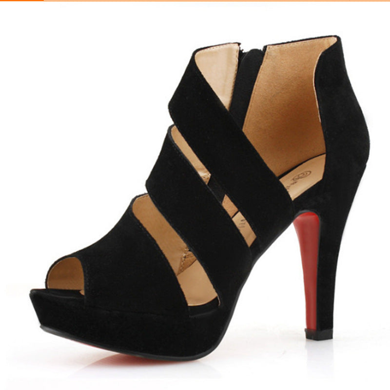 Beautiful Roman Style Stilettos single left side view