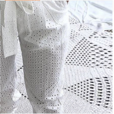 Beautiful White Cut Out Lace Trousers