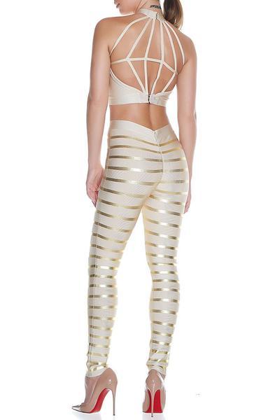 Gold Line Pants Apricot rear view