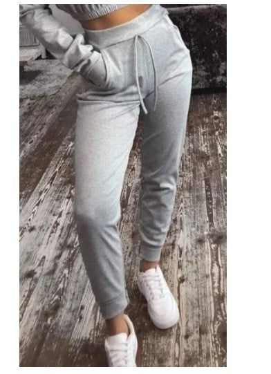 Chic Casual Jogging Pants Grey