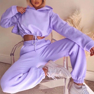 Modern Sexy Sportswear Tracksuit Purple