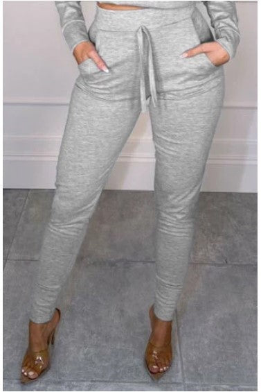 Chic Casual Jogging Pants Grey