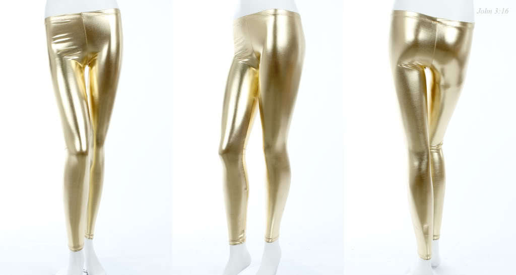 Super Cool Metallic Look Pants Gold