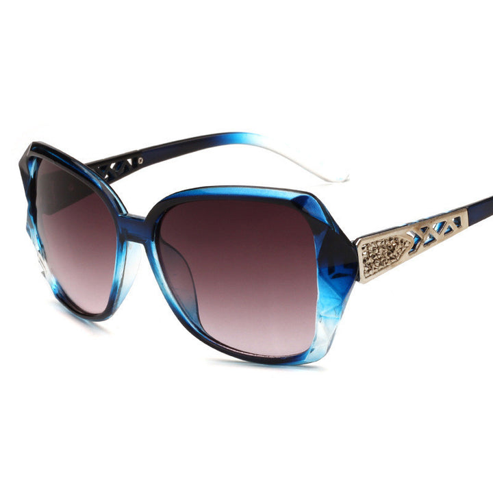 Big Frame Retro Ladies Sunglasses Asymptotically Blue