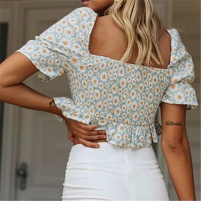 Beautiful Elegant Crop Top rear view