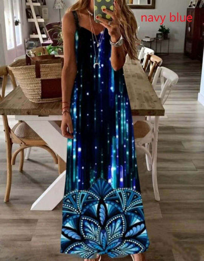 Stunning Star Galaxy Dress Blue