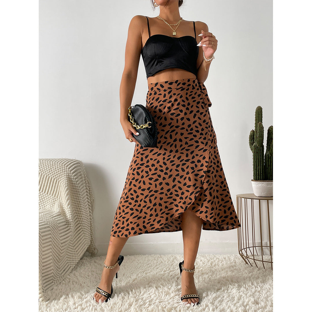 Beautiful Polka Dot Dress Dark Brown