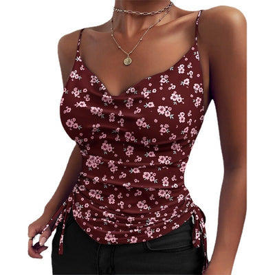 Fabulous Camisole V Neck Top Burgundy