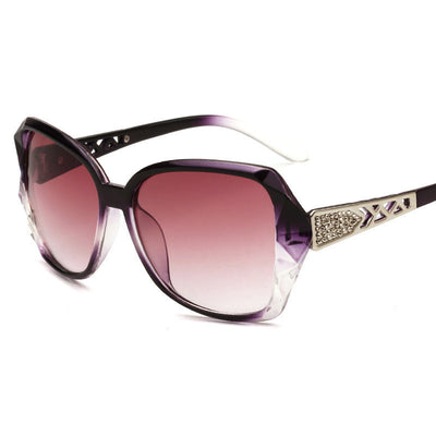 Big Frame Retro Ladies Sunglasses Asymptotic Purple