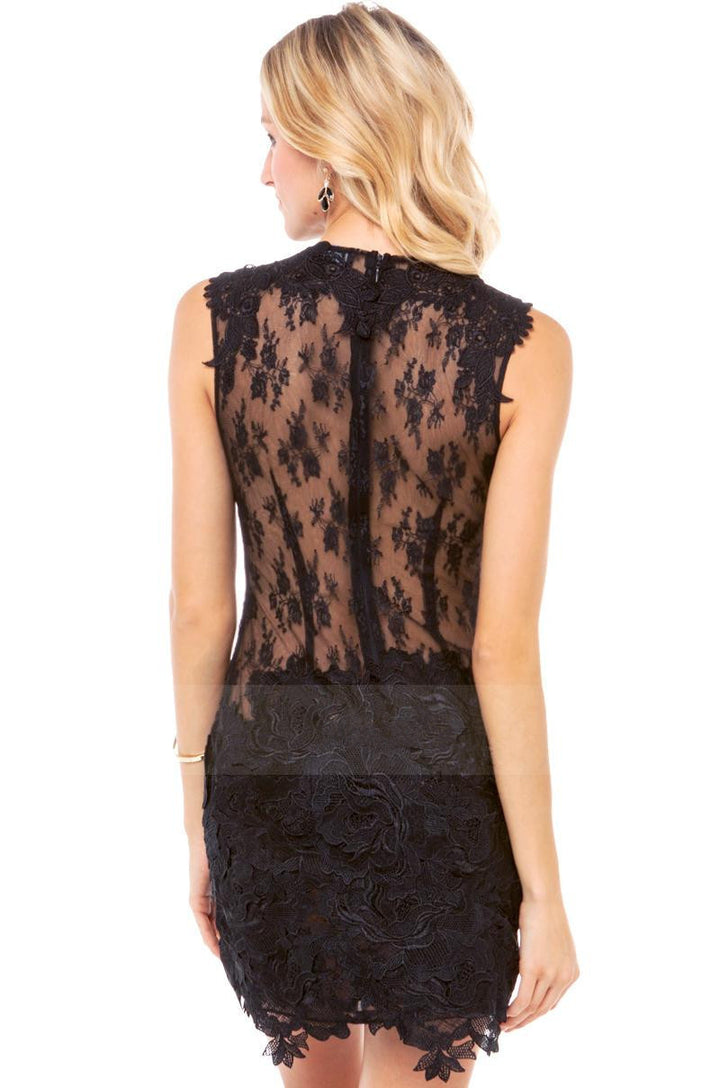 Gorgeous Short & Sexy Lace Dress rear view