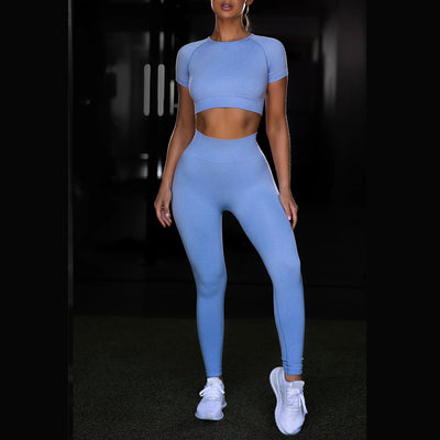 Fabulous Two Piece Workout Wear Blue