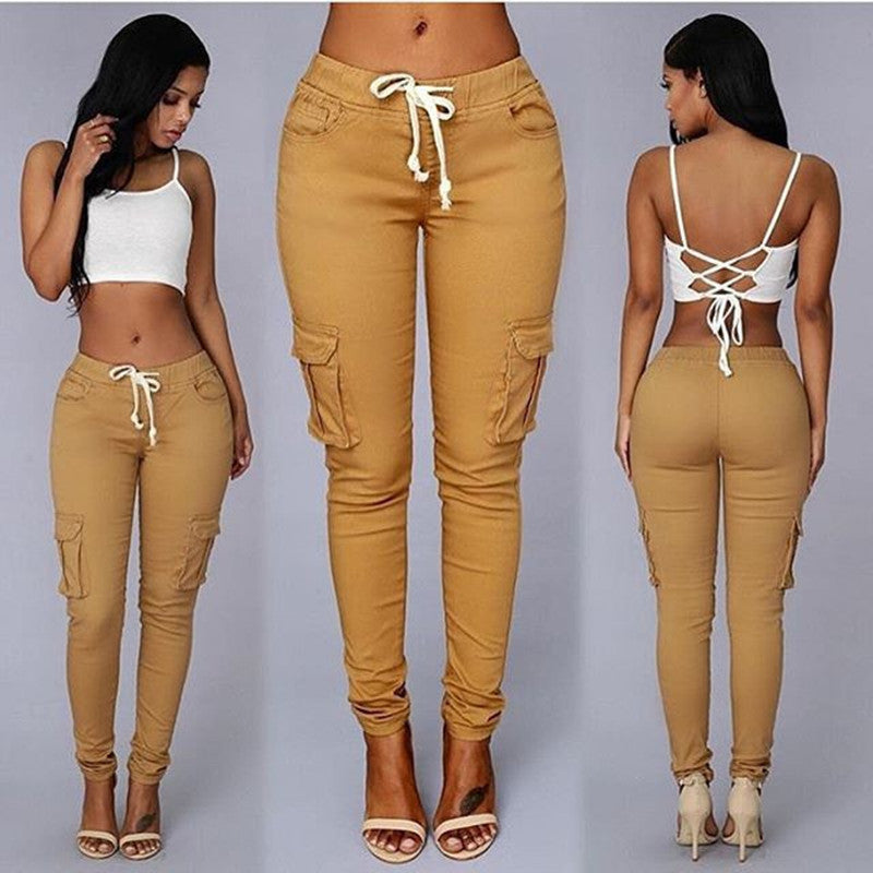 Beautiful Ladies Slim Fit Pants Khaki