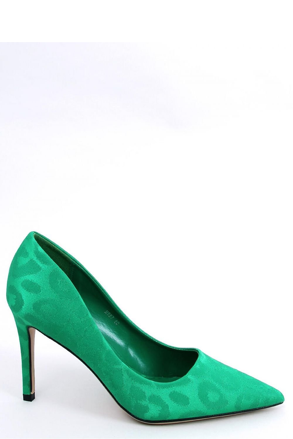 Green Leopard Print High Heels