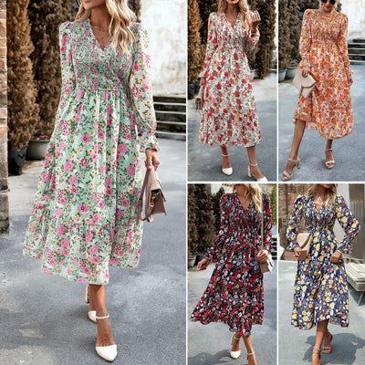 Striking Floral Design Dress range view