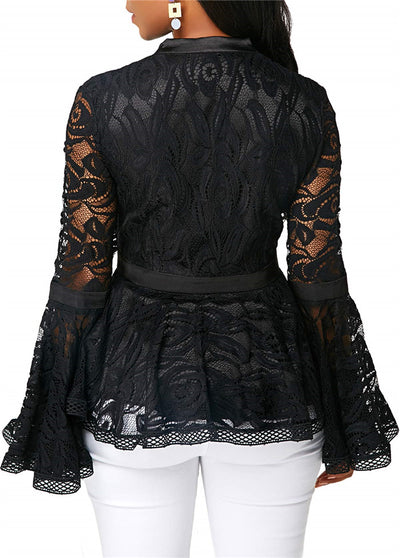 Seductive Lace Blouse rear view