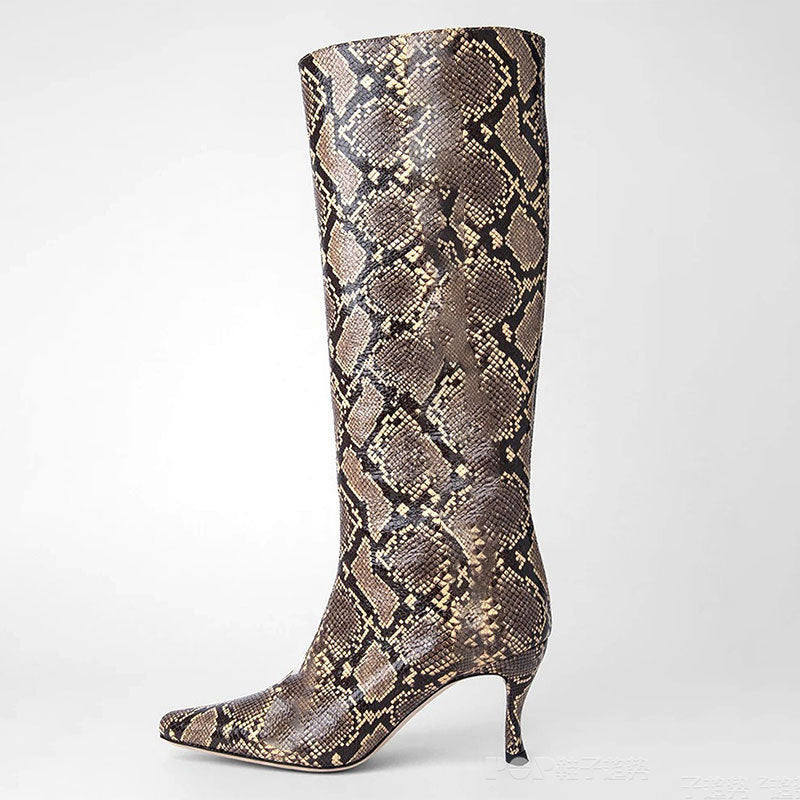 Chic Party Boots Serpentine left side view