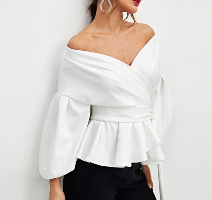 Elegant Bowknot Shirt White right side view