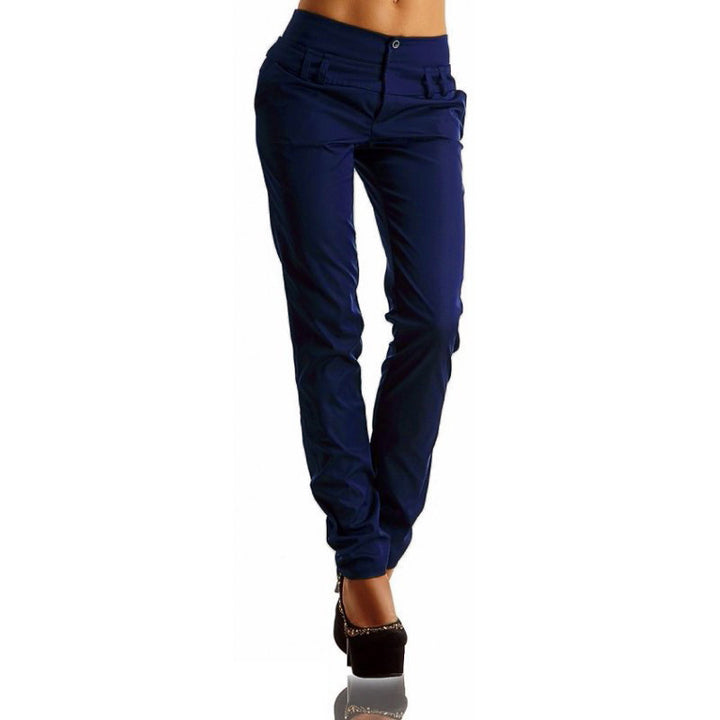 Ladies Harlan Trousers Navy Blue front view