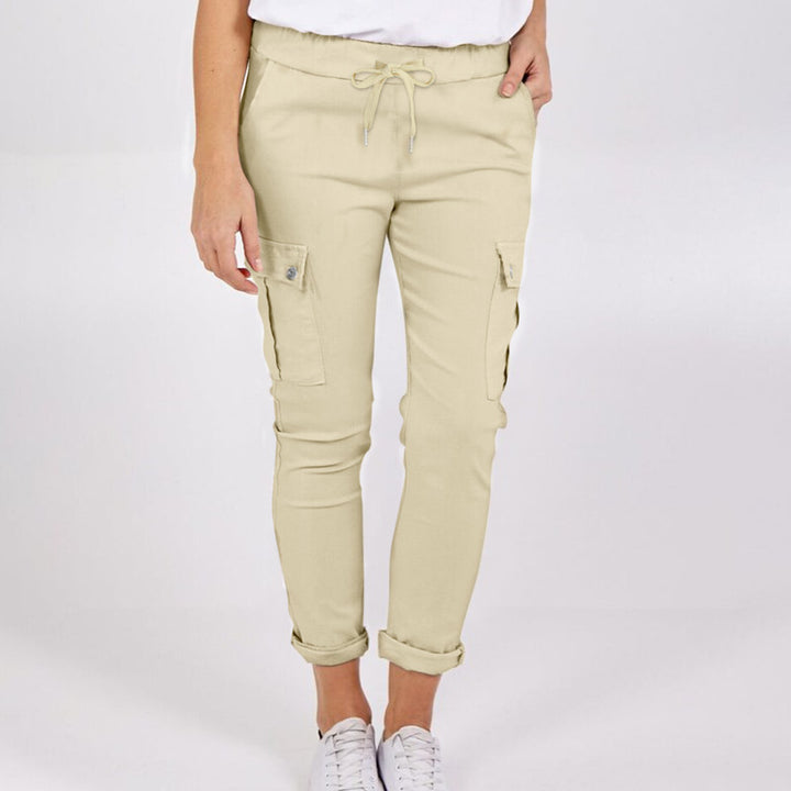 Casual Cargo Pants Apricot