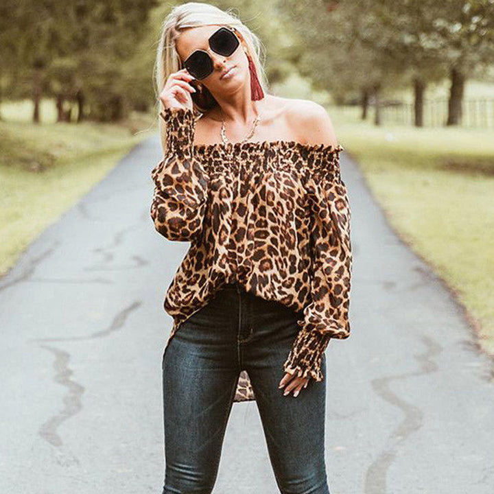 Classic Chic Leopard Print Top front view image 2