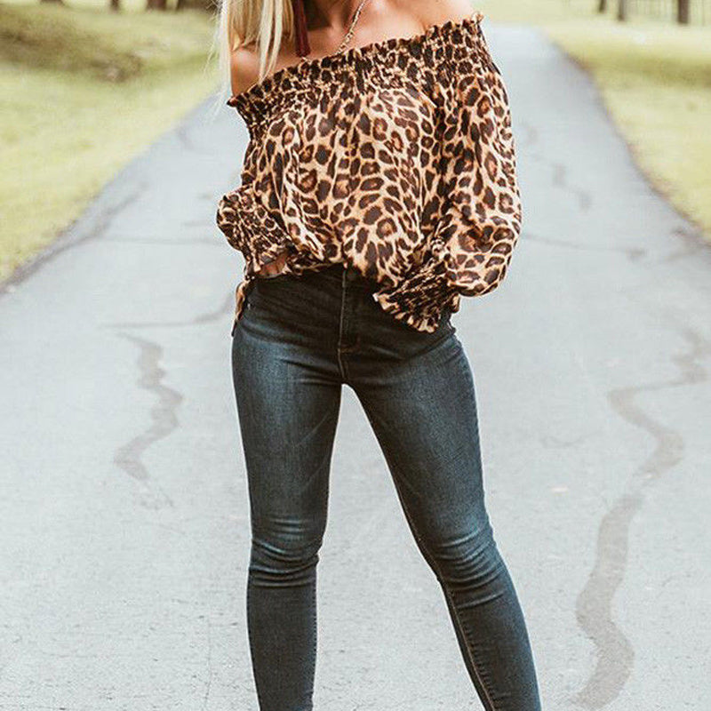 Classic Chic Leopard Print Top front view image 2