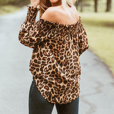 Classic Chic Leopard Print Top rear view image