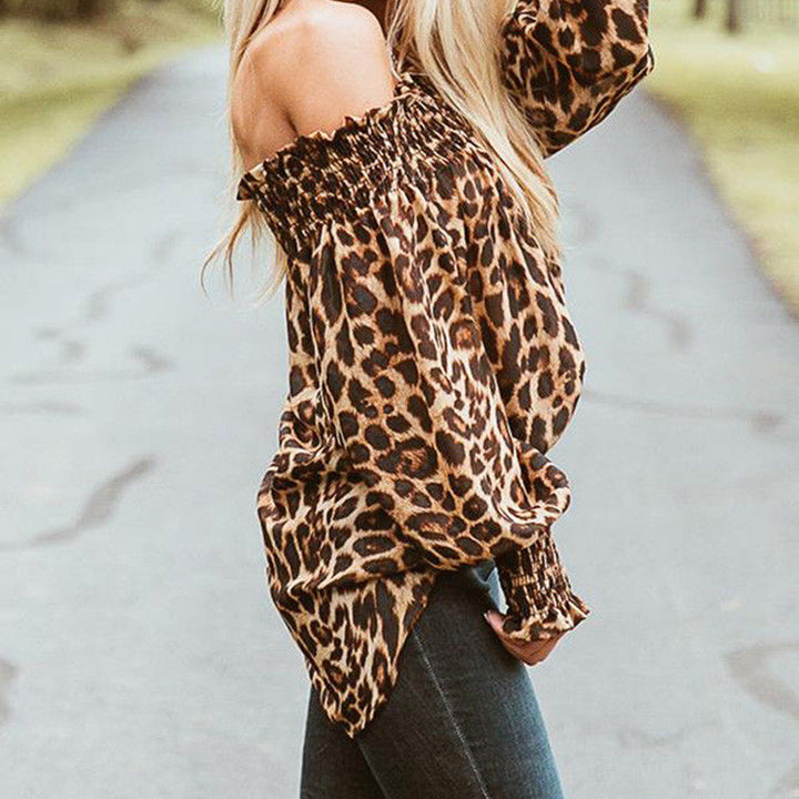 Classic Chic Leopard Print Top right side view