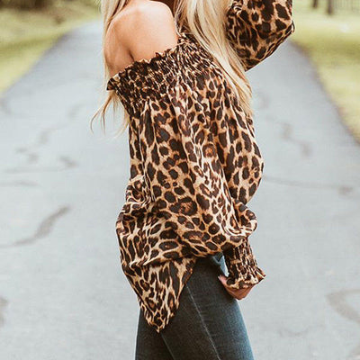 Classic Chic Leopard Print Top right side view