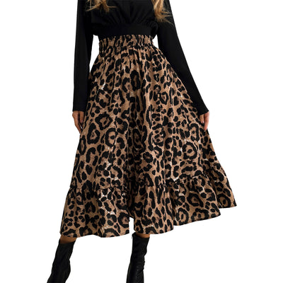 Stunning Casual Leopard Print Skirt Leopard