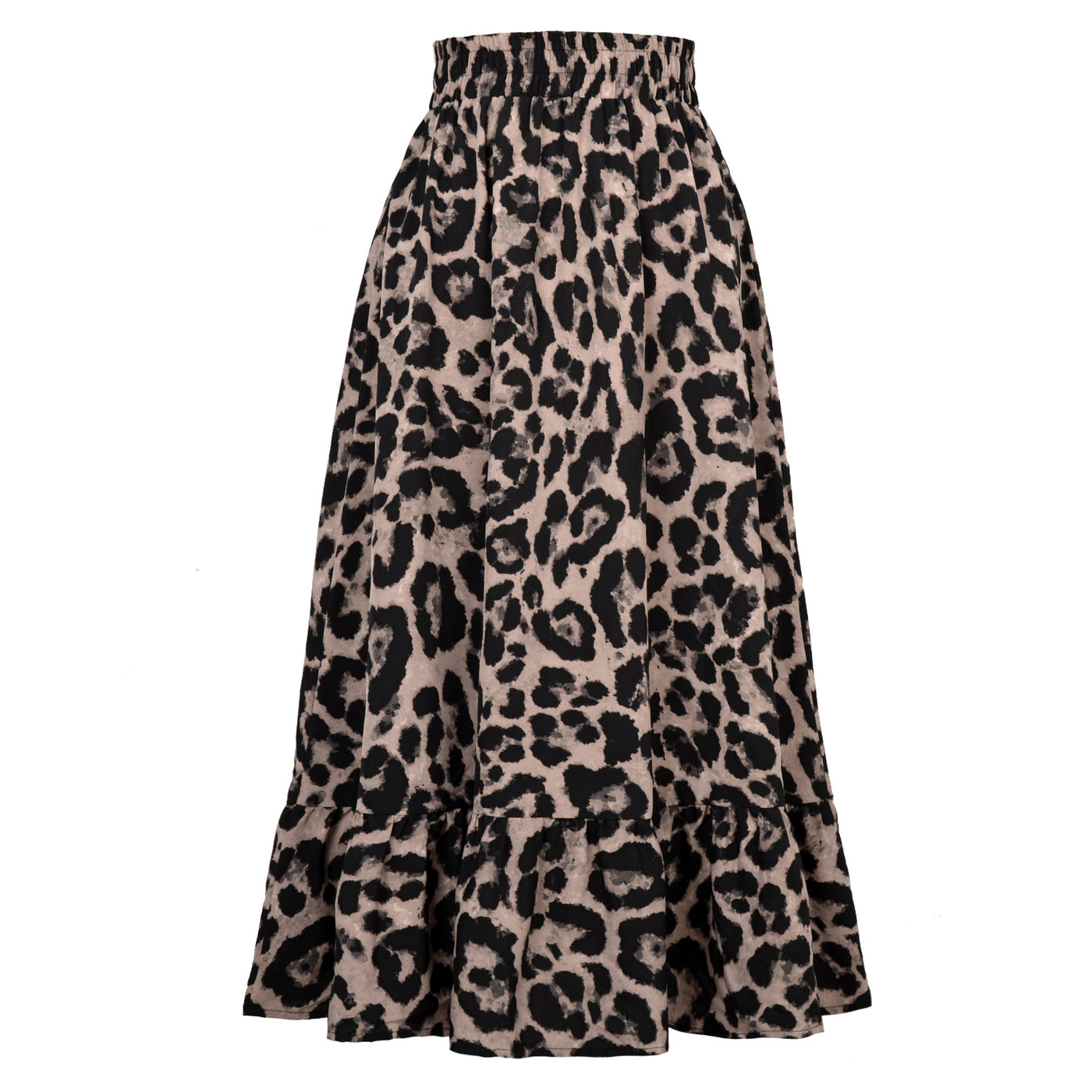 Classic Chic Leopard Skirt Grey Front view