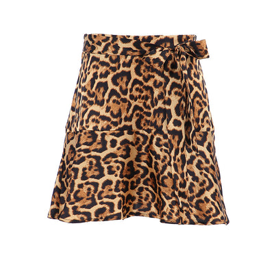 Vintage Short Leopard Skirt