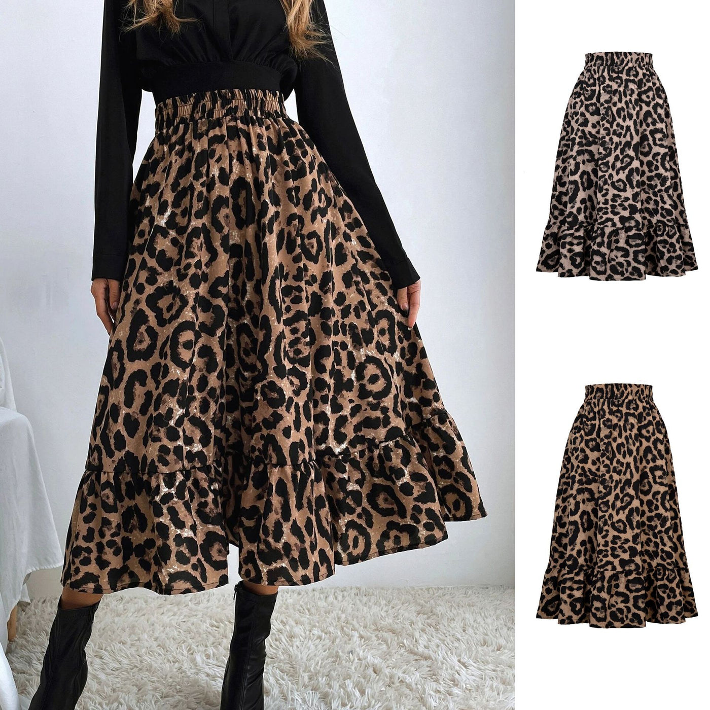 Classic Chic Leopard Skirt