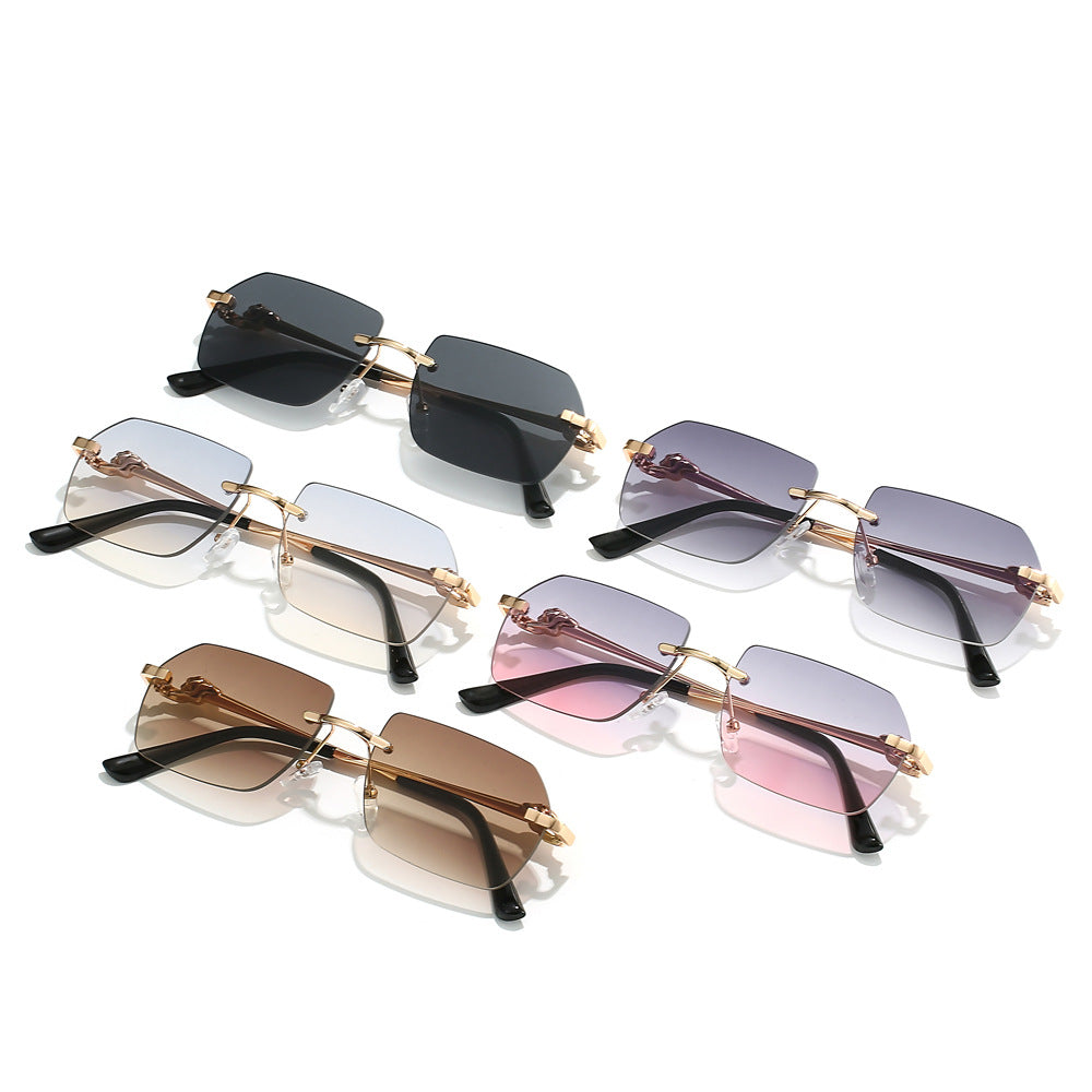 Exquisite Frameless Trim Sunglasses