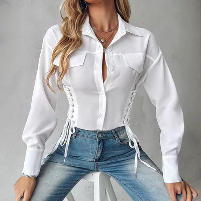 Smart & Stylish Lace Up Top