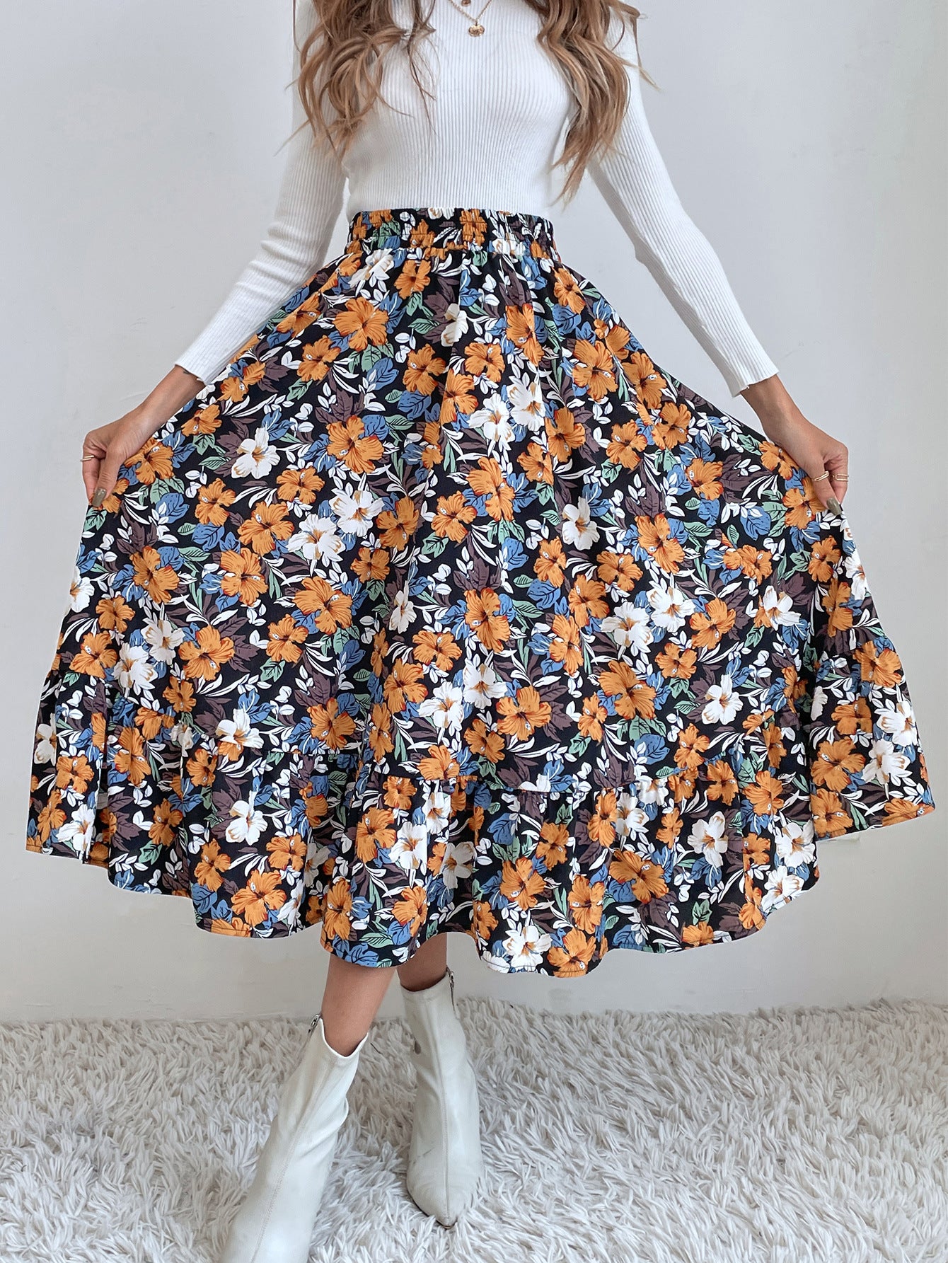 Stunning Casual Leopard Print Skirt Petunia