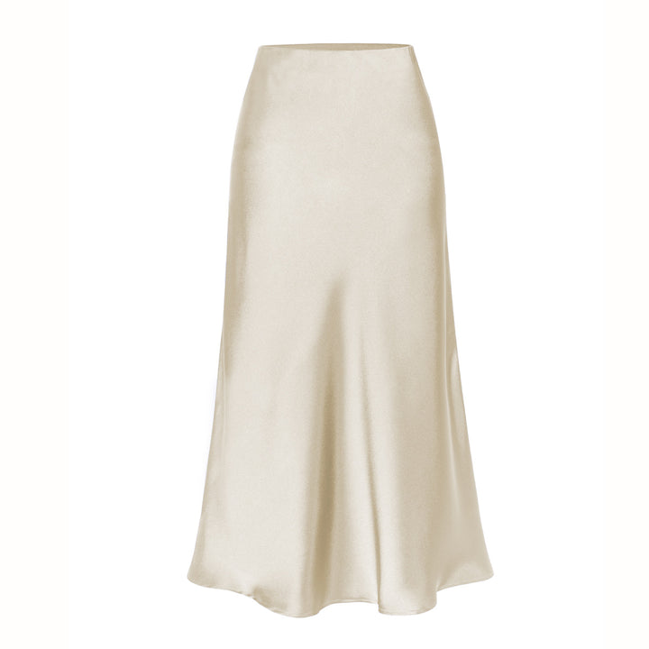 Fabulous Modern Chic Slit Skirt Beige