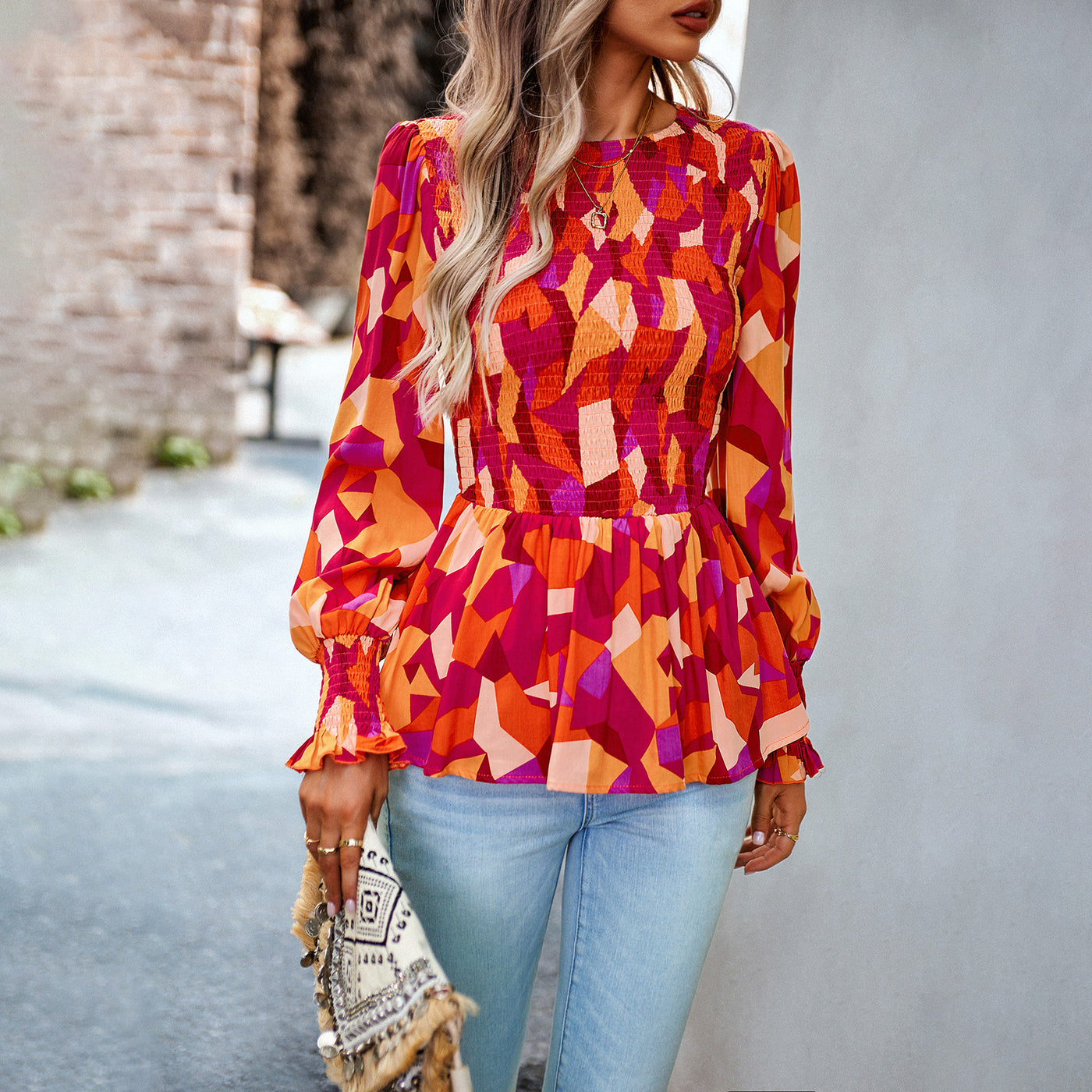 Gorgeous Floral Shirt Red/Orange