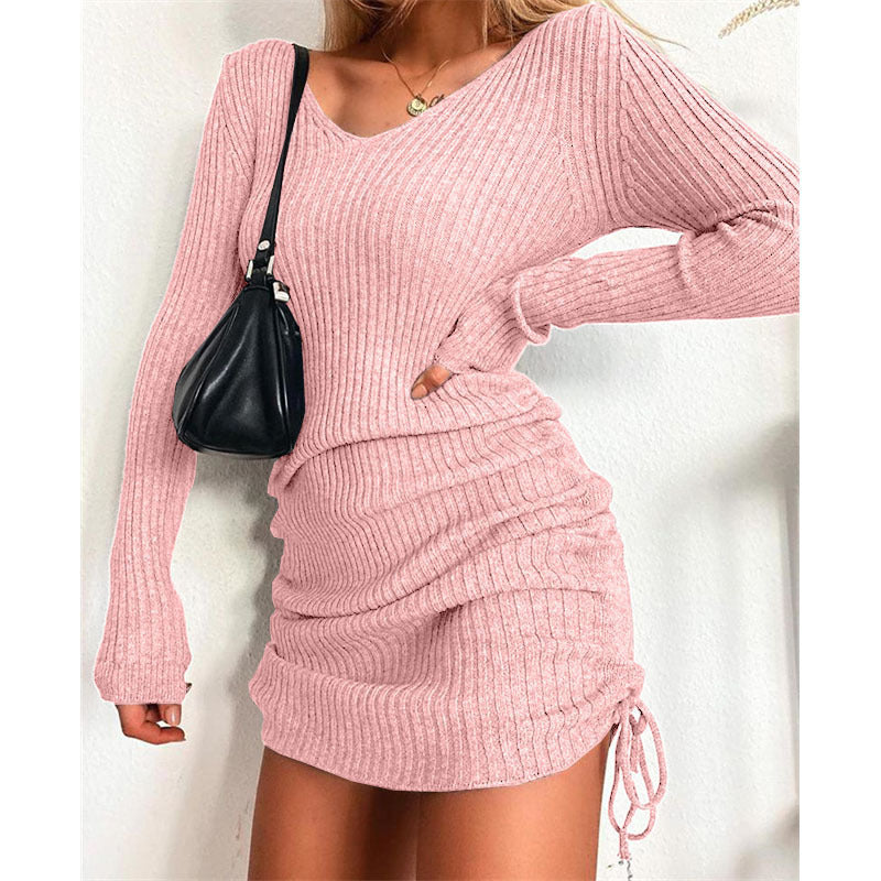 Pink Short Stretch Mini Dress